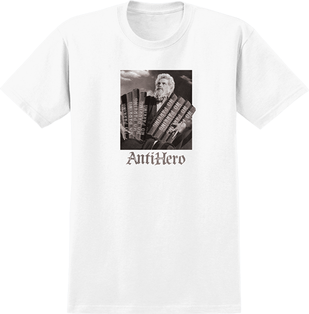 ANTI HERO TEN CURBMANDMENTS SS TSHIRT MEDIUM WHT