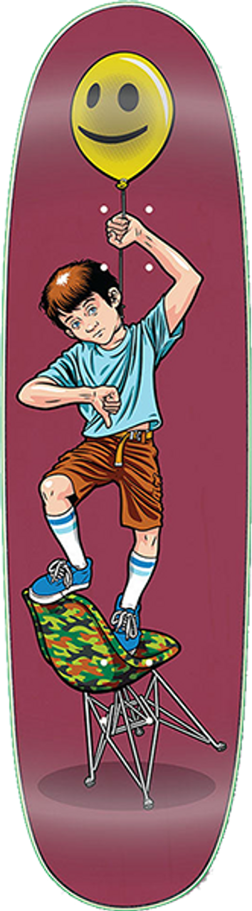 STRANGELOVE BALLOON BOY SKATEBOARD DECK-8.87 PURPLE
