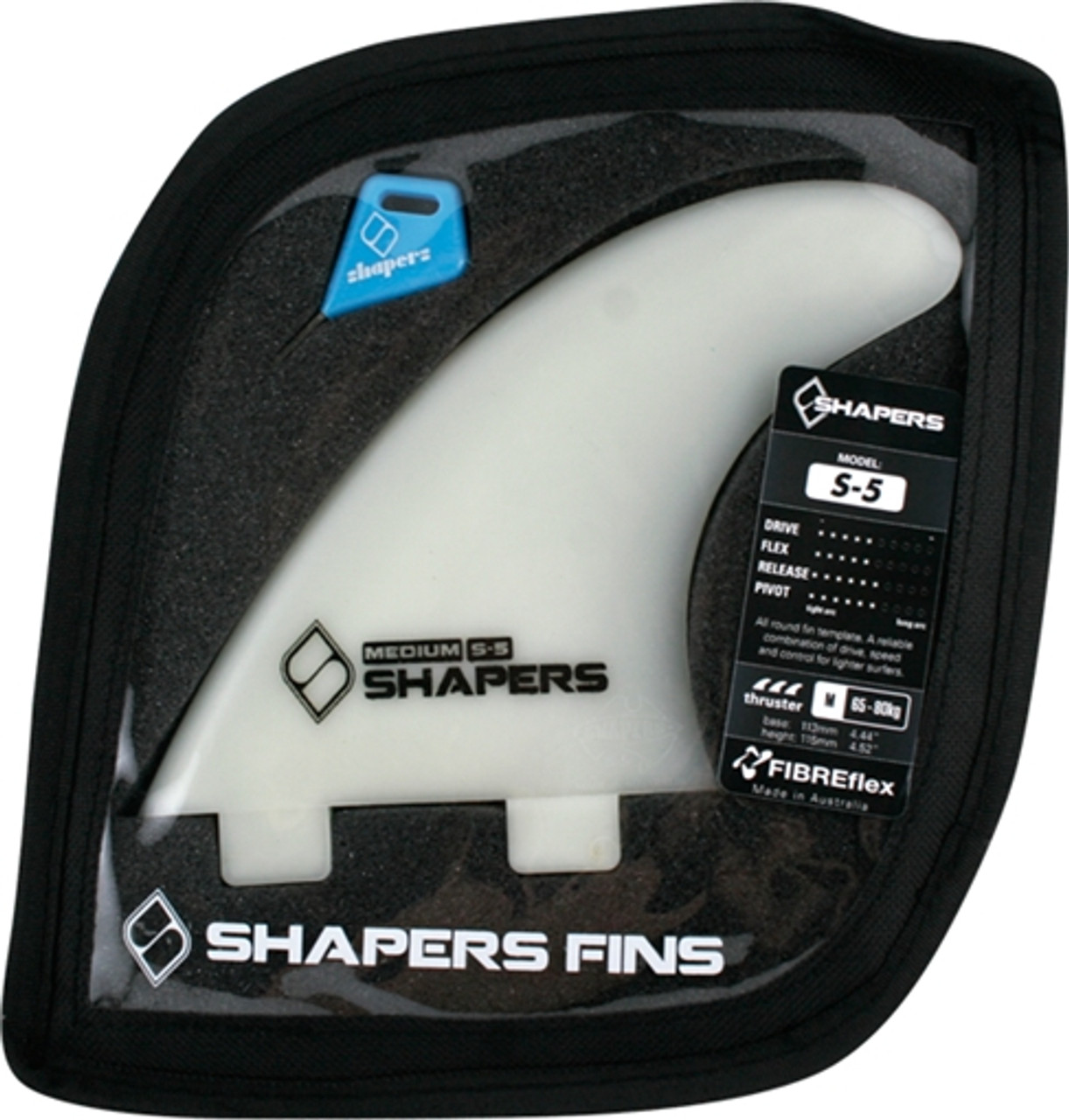 SHAPERS AUSTRALIA S-5 FCS NATURAL 3fin set