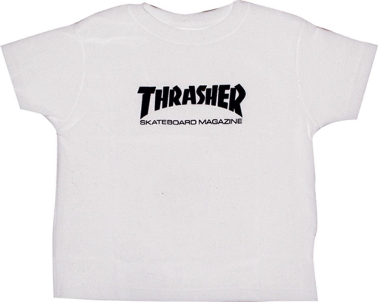 THRASHER MAG LOGO TODDLER SS 4T WHT/BLK