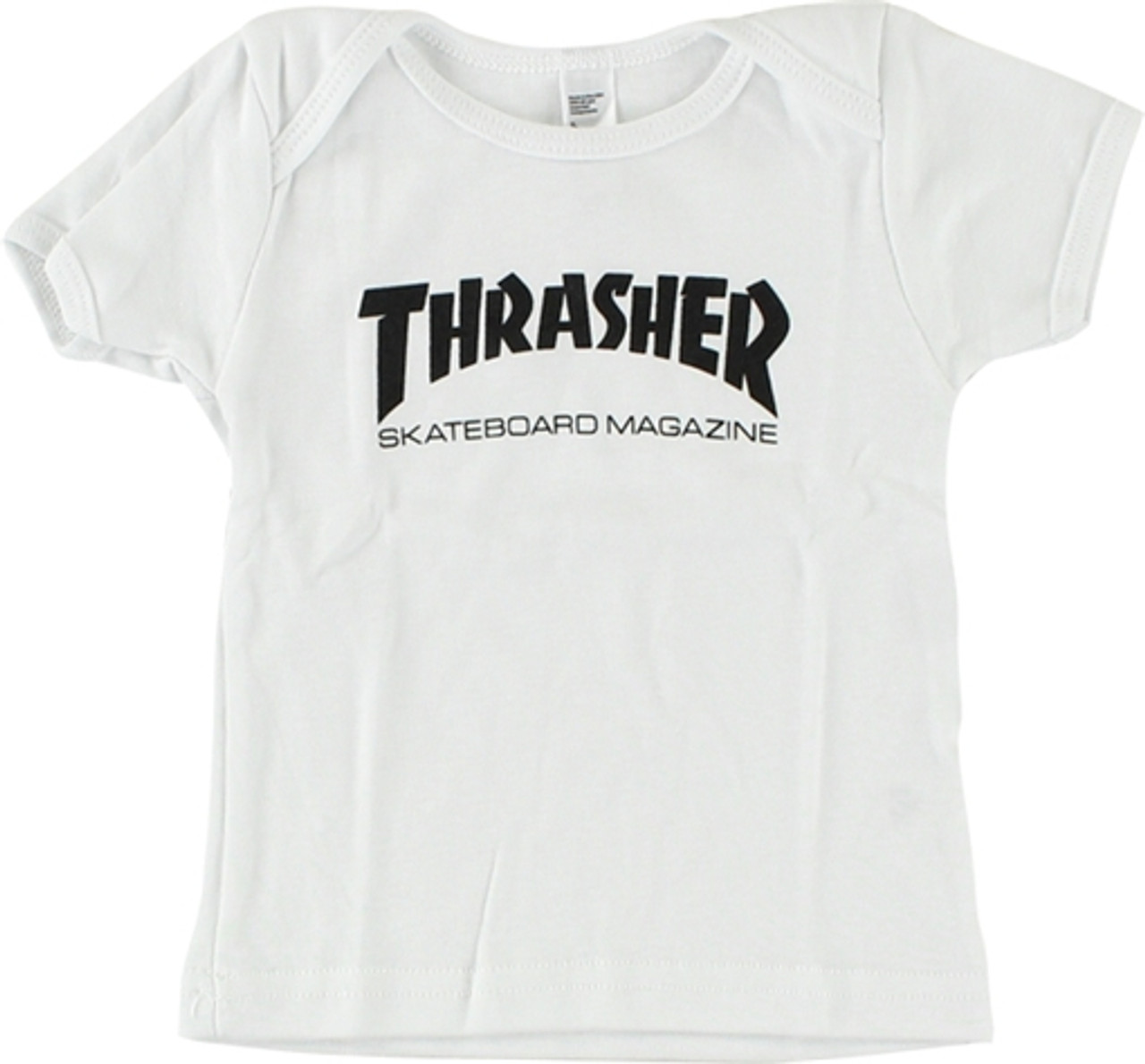 THRASHER MAG LOGO INFANT SS MEDIUM WHT/BLK (12-18mos)