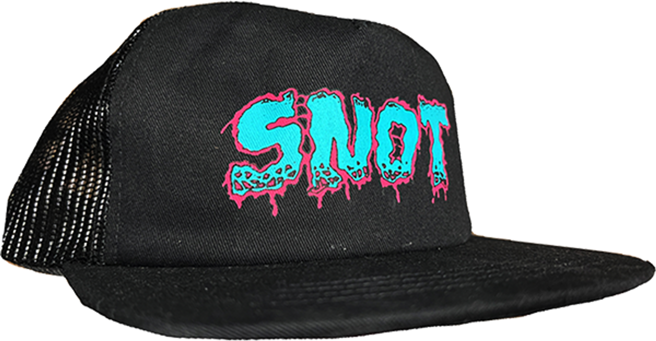 SNOT MELTDOWN LOGO CLASSIC TRUCKER HAT BLACK