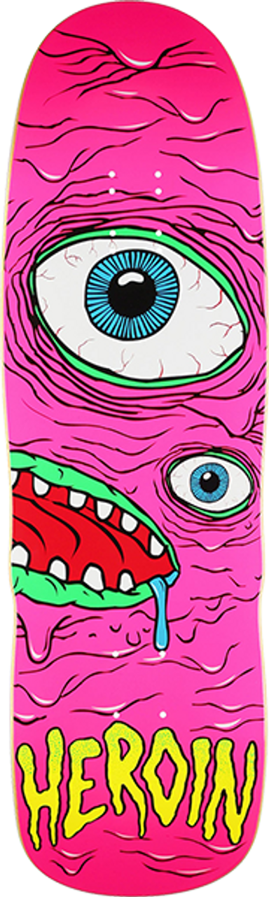 HEROIN PINK MUTANT SKATE DECK-9.5X32