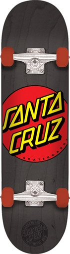 SANTA CRUZ CLASSIC DOT SKATEBOARD COMPLETE-8.2 BLACK