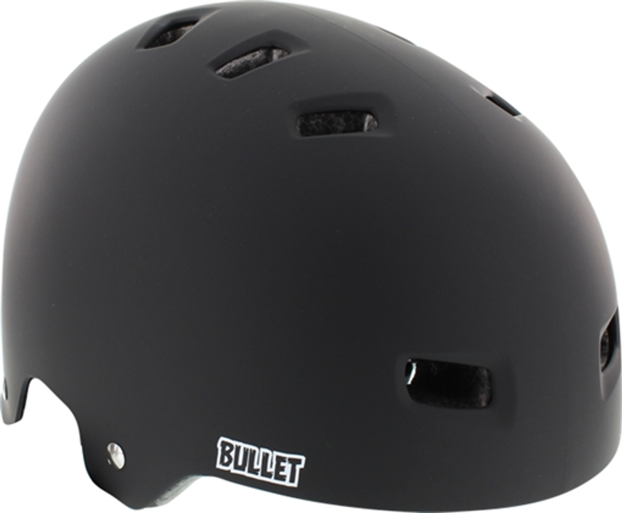BULLET DELUXE SKATEBOARD HELMET MATTE BLACK CERTFIED L/XL