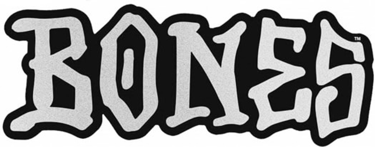 Bones Logo Sticker (2pack) Black 4"