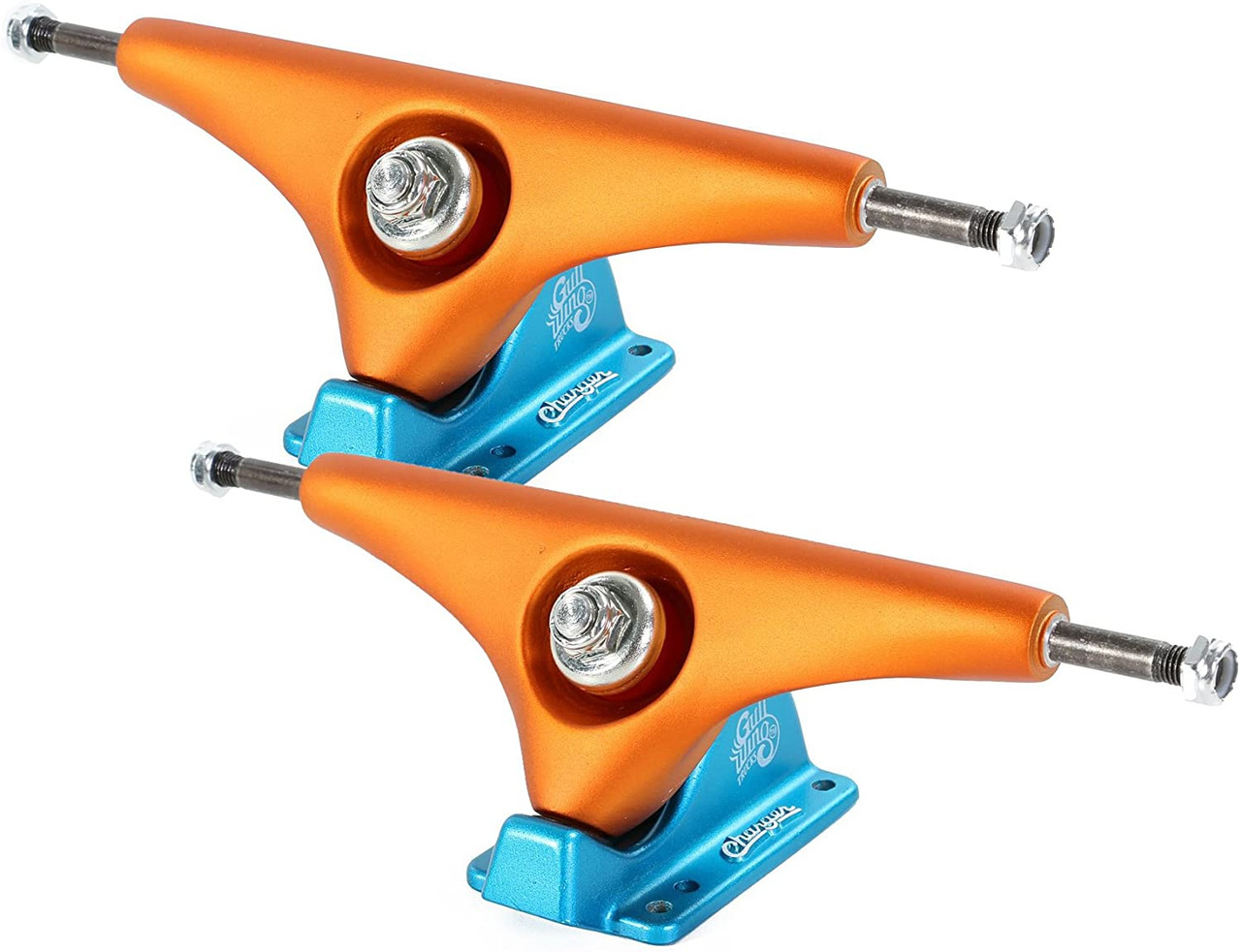 Gullwing Charger Trucks Set Orange Blue 10"