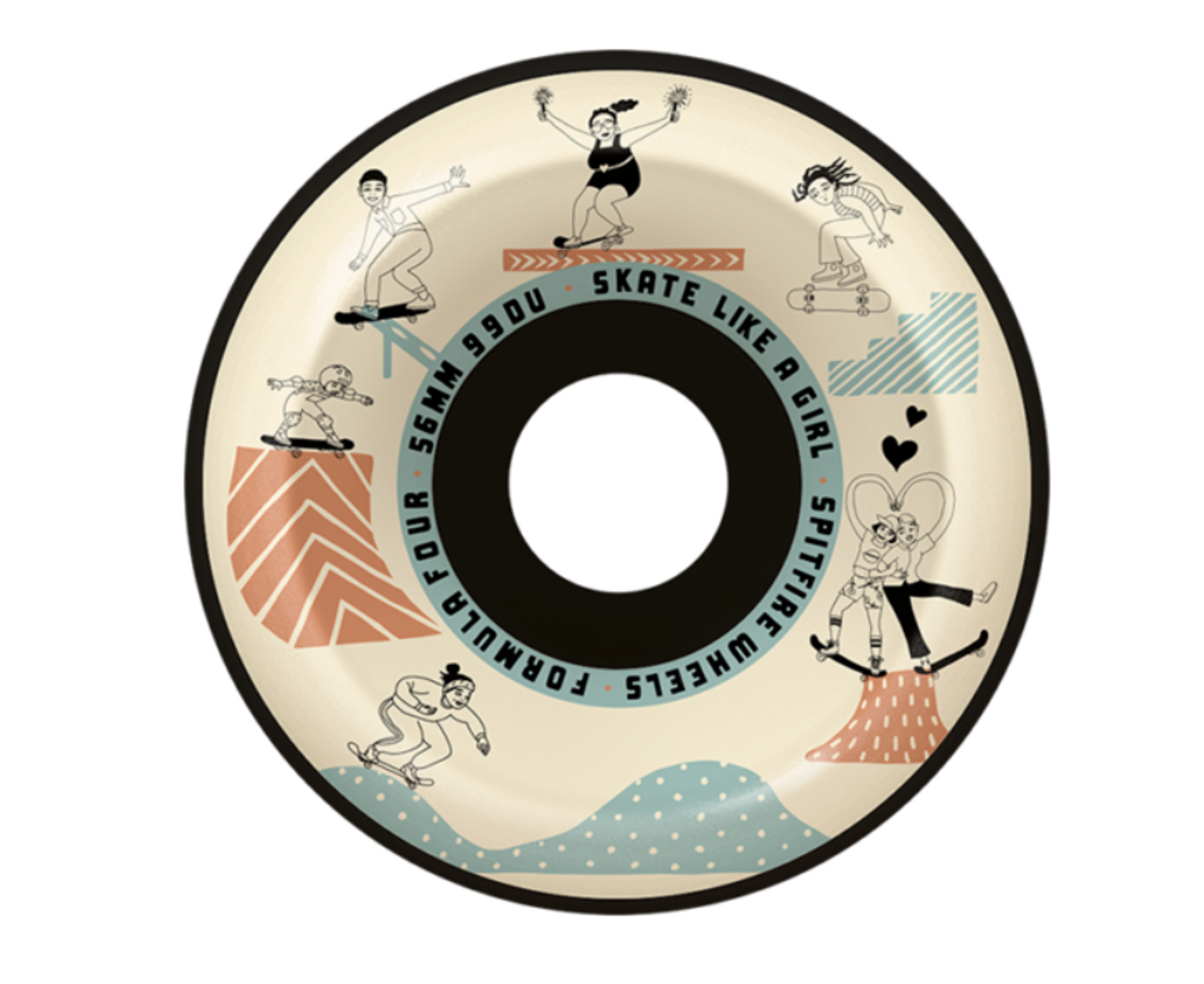 Spitfire Conical Full SLAG Sessions Wheels Set Black 56mm 99a