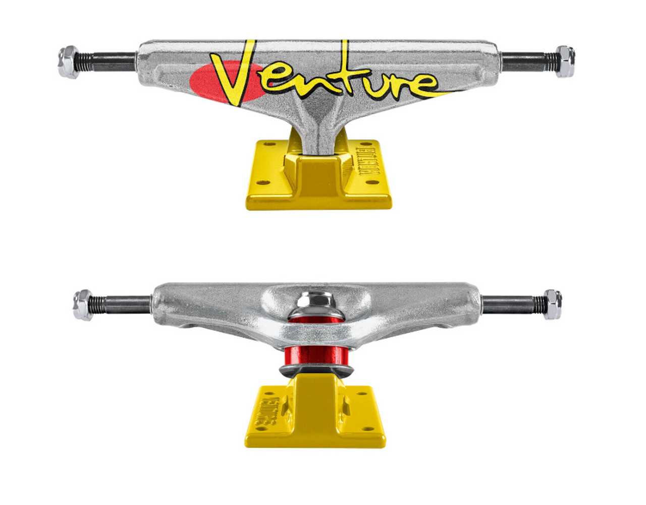 Venture Fullbleed 92 Trucks Polished Yellow 5.6 Set