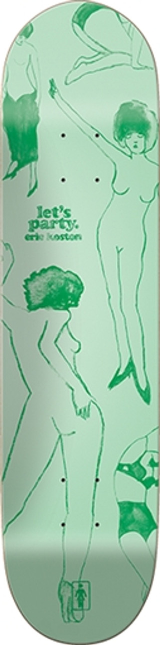 GIRL KOSTON PARTY GIRLS SKATEBOARD DECK-8.25