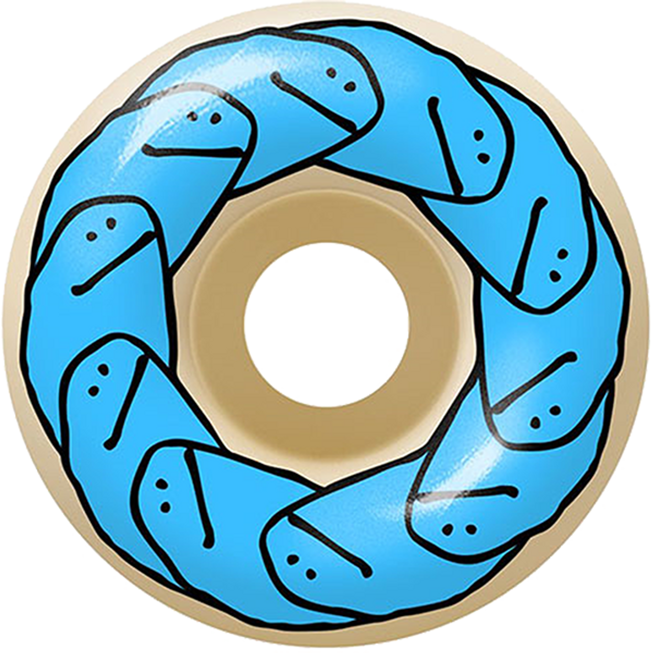 SPITFIRE GONZ F499 SHMOO 56MM NAT/BLU WHEELS SET