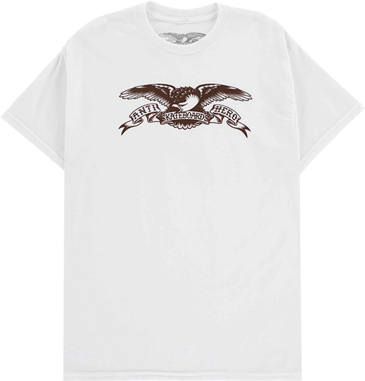 ANTI HERO BASIC EAGLE SS TSHIRT MEDIUM WHT/BROWN