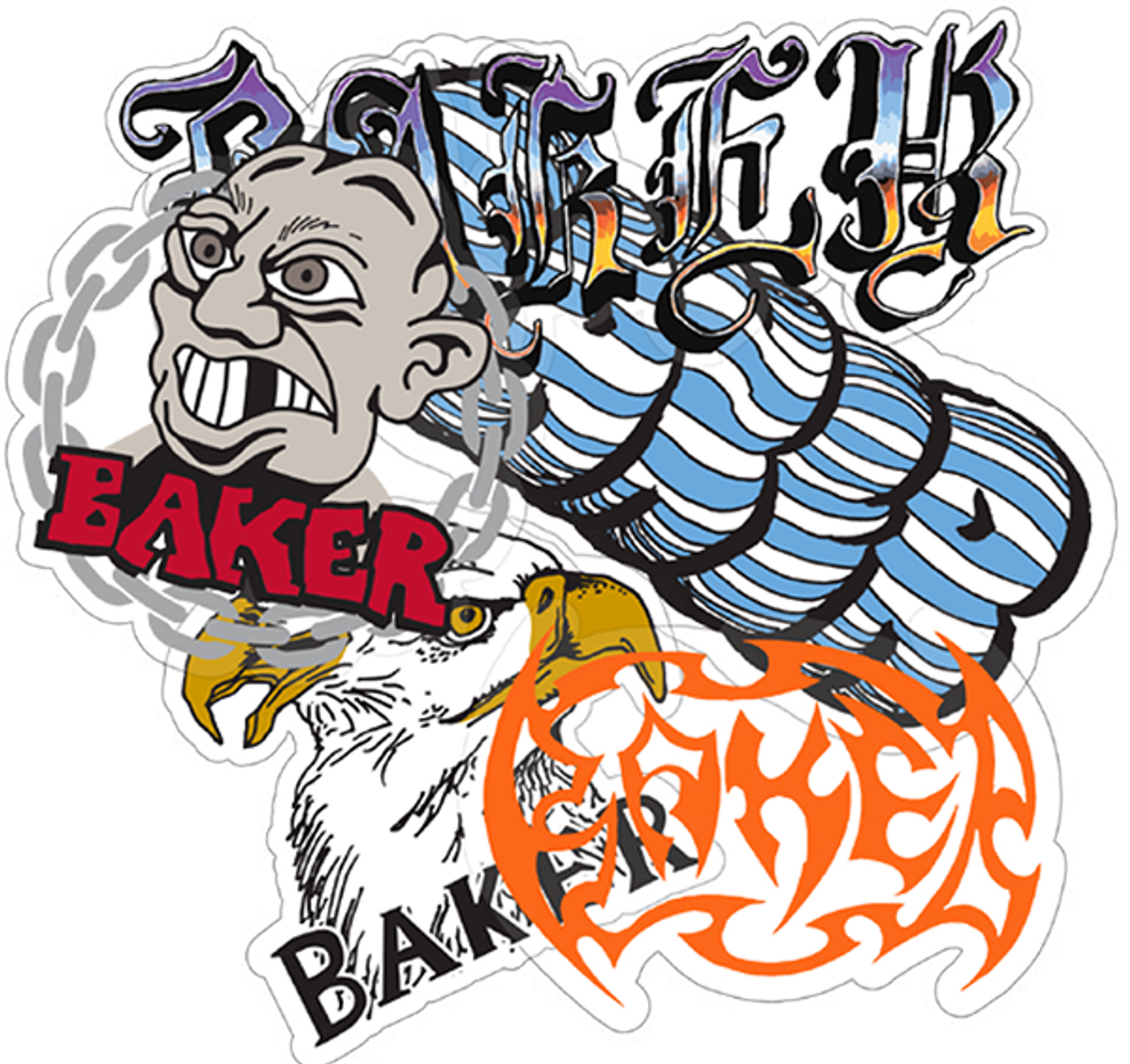 BAKER CHAIN 10/PK ASSORTED STICKER PACK