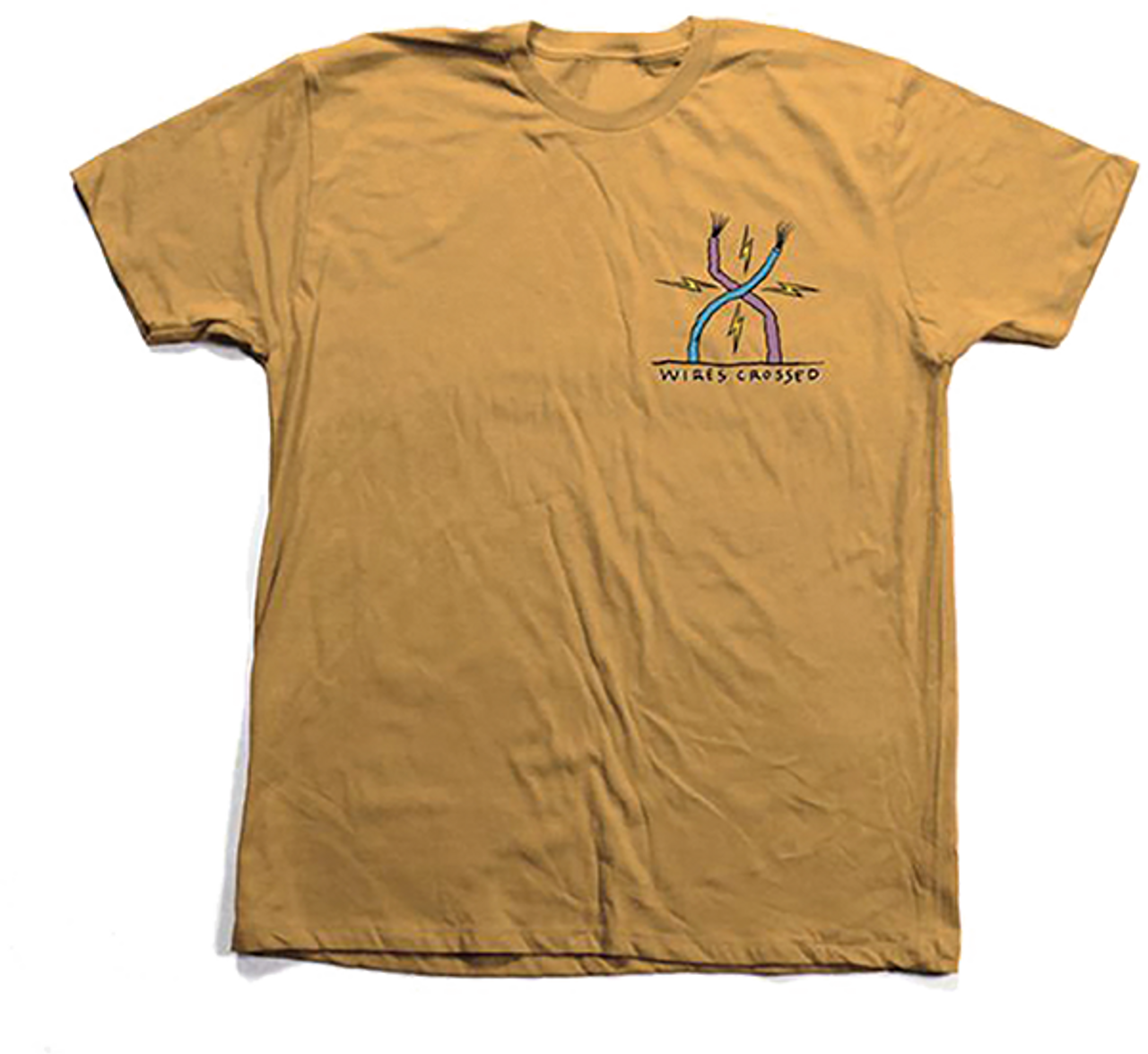 TOY MACHINE ED TEMPLETON WIRES CROSS TSHIRTED SS TSHIRT SMALL GOLD