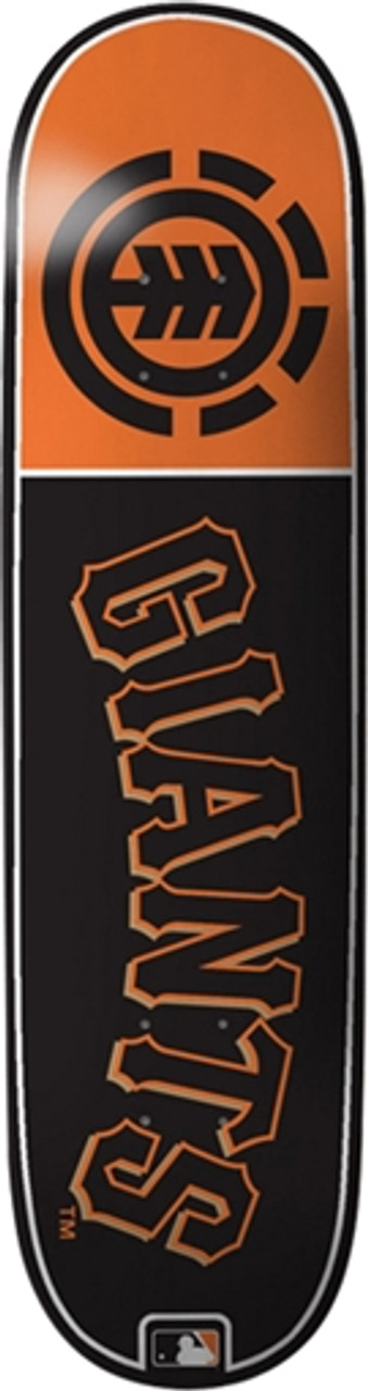 ELEMENT MLB CLUB GIANTS SKATEBOARD DECK-8.25 featherlight