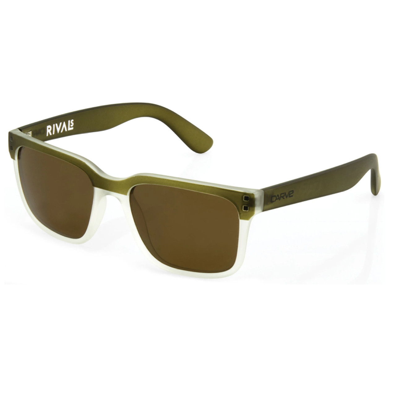 Carve Rival Sunglasses Matte Olive Black Polarized