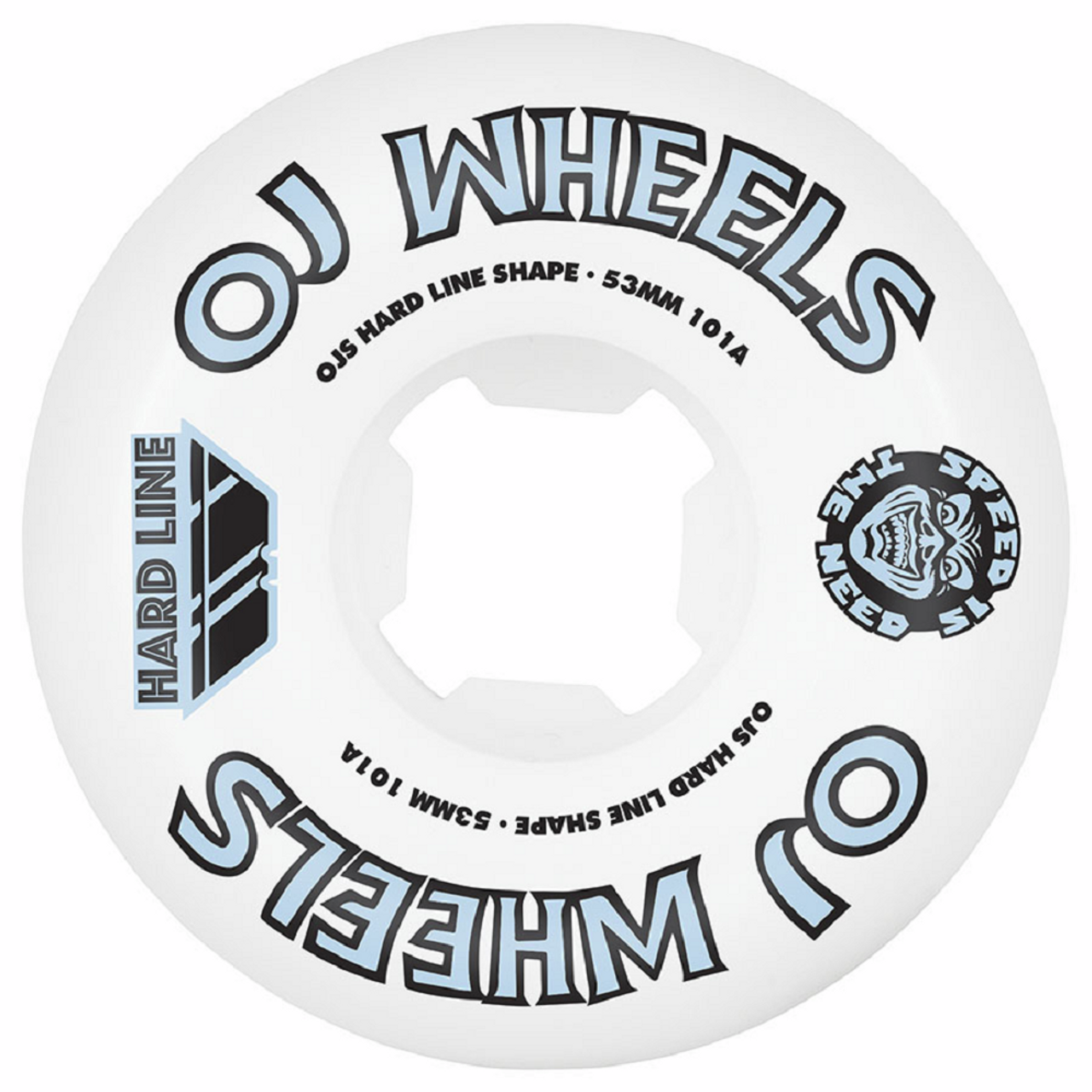 OJ Team Line Original Wheels Set Blue White 53m 101a