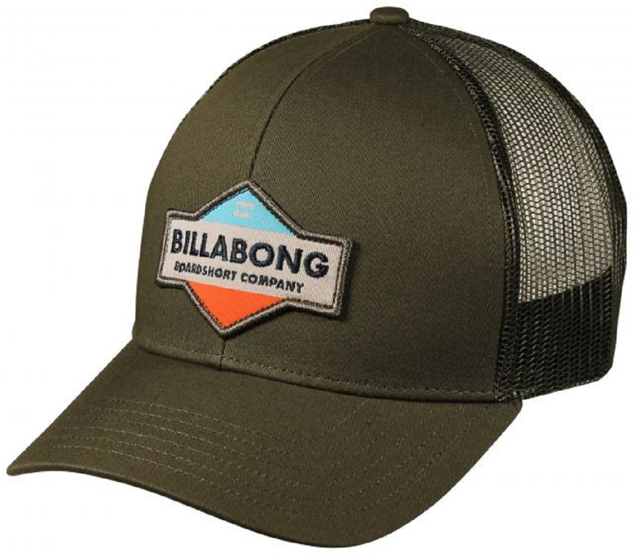 Billabong Walled Trucker Hat Military Green Snapback