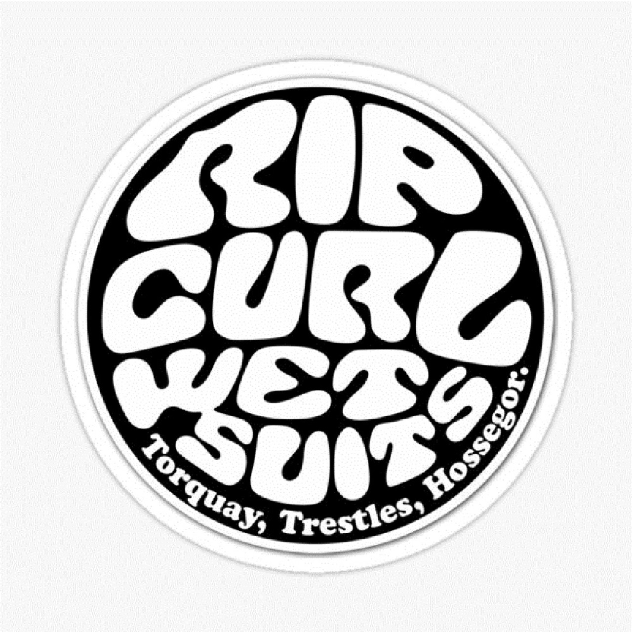 RipCurl The Wetty Sticker White Black (2 Pack) OneSize