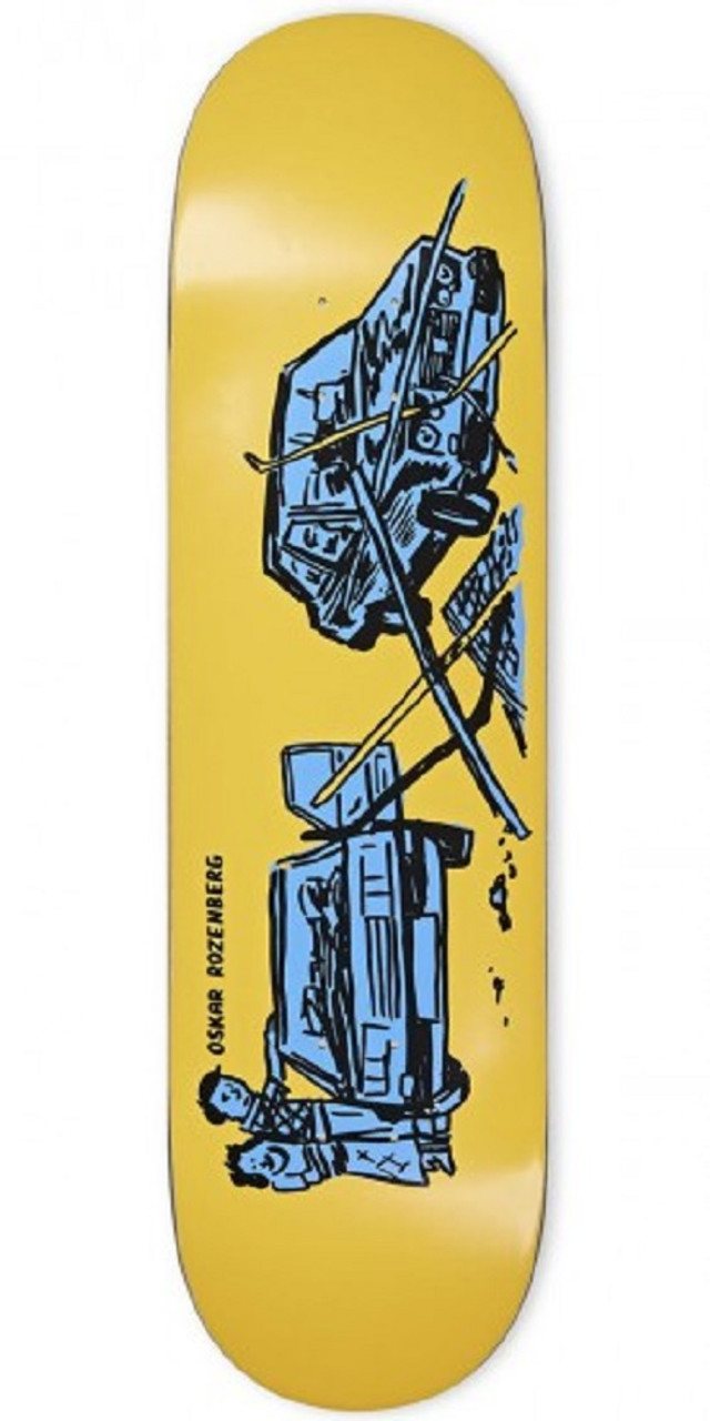 Polar Oskar Rozenberg License Skate Deck Yellow 8.375