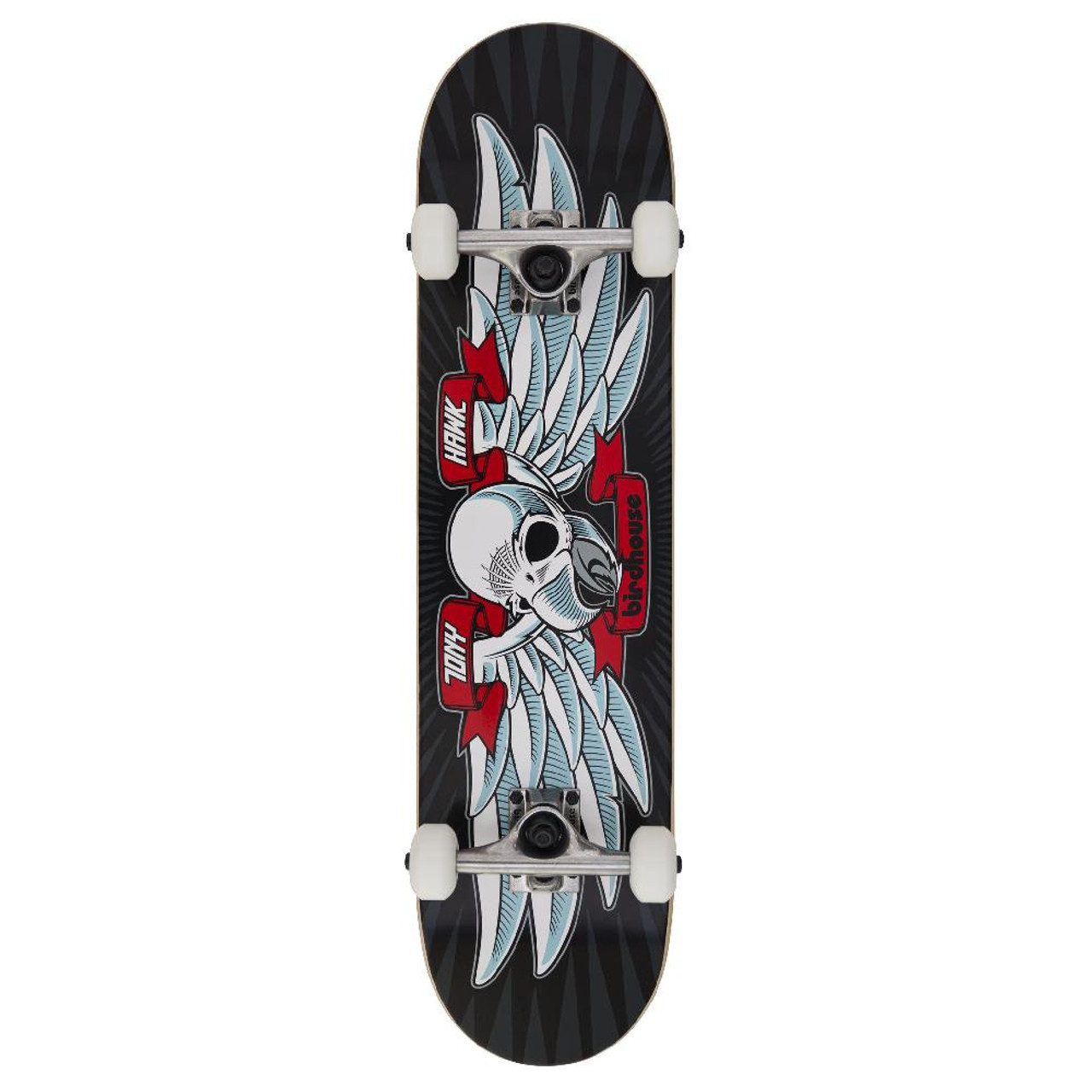 Birdhouse Hawk Flying Falcon Skateboard Complete Black 7.5