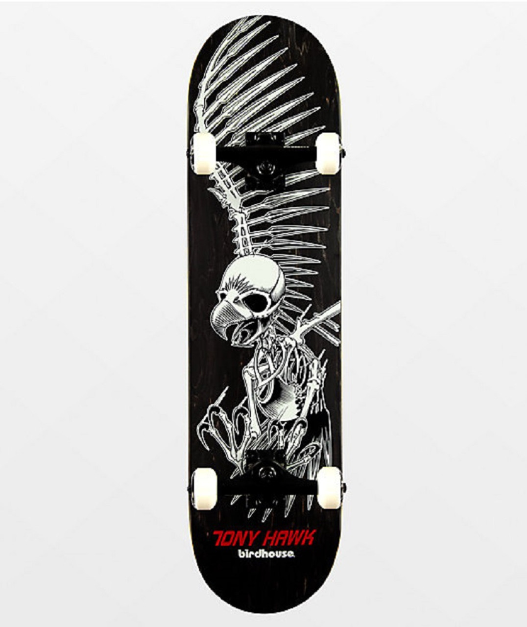 Birdhouse Hawk Full Skull Skateboard Complete Black 8