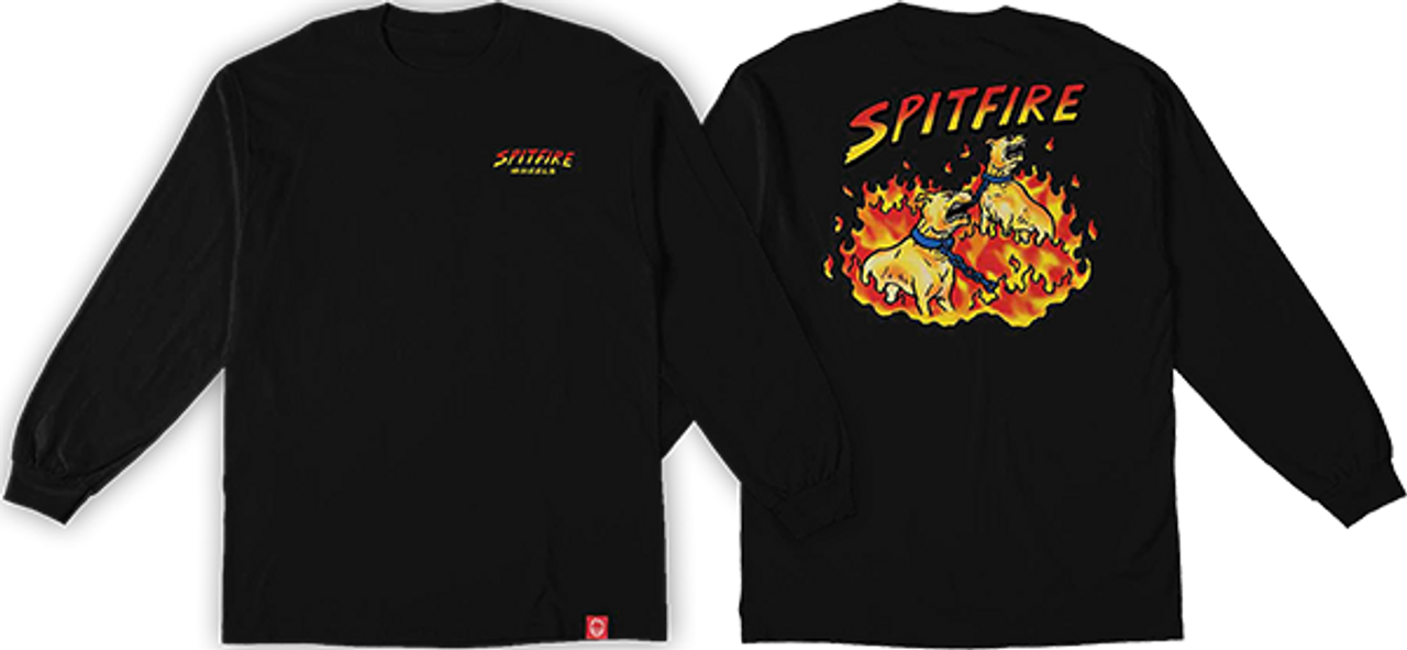 SPITFIRE HELL HOUNDS II LS SMALL BLACK MULTI