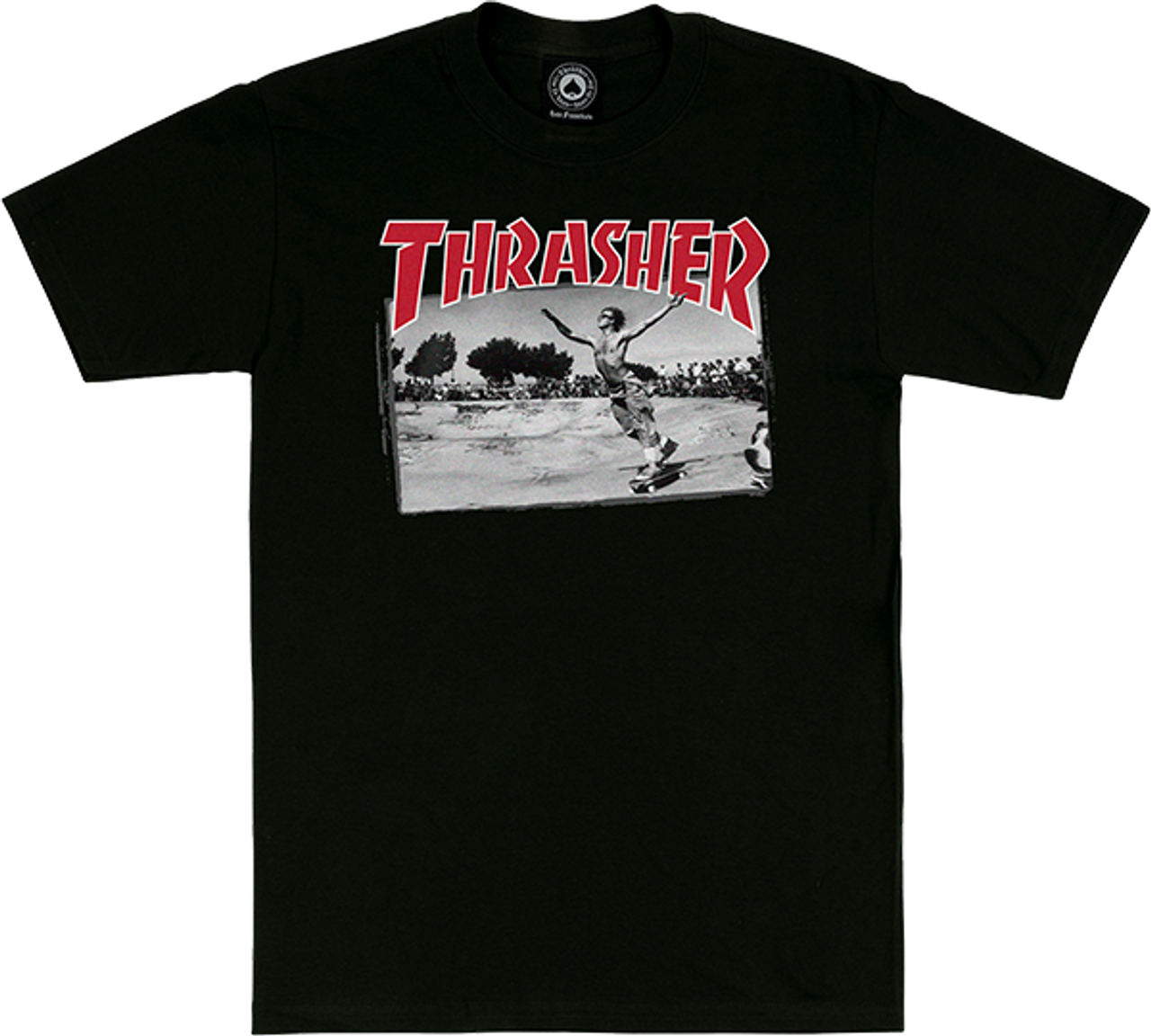 THRASHER JAKE DISH SS TSHIRT LARGE-BLACK