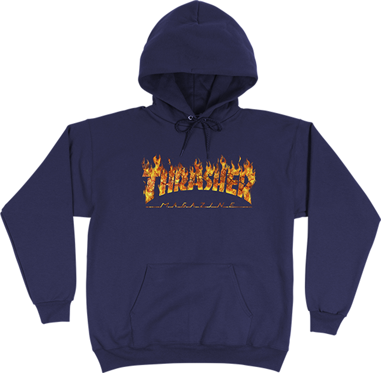 THRASHER INFERNO HOODIE SWEATSHIRT MEDIUMEDIUM NAVY