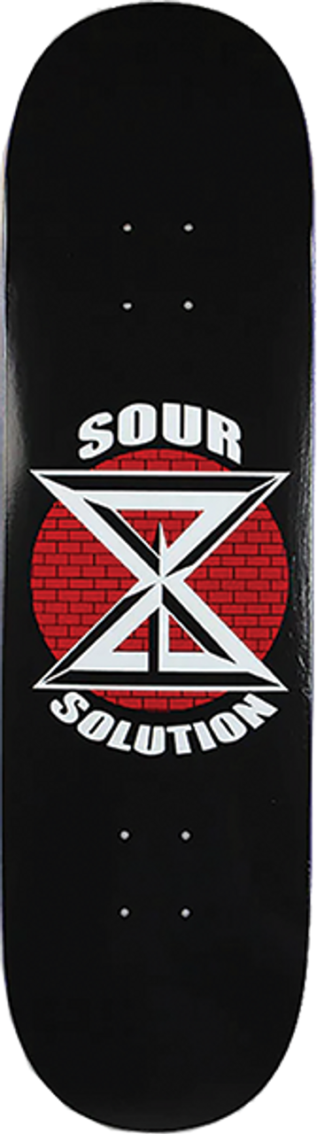 SOUR DK LOGO SKATE DECK-8.5 BLACK