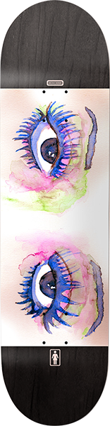GIRL GEERING PARTY EYES SKATEBOARD DECK-8.5