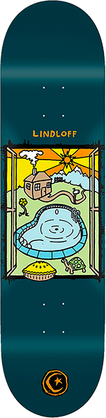 FOUNDATION LINDLOFF TURTLE PIE SKATEBOARD DECK-8.25