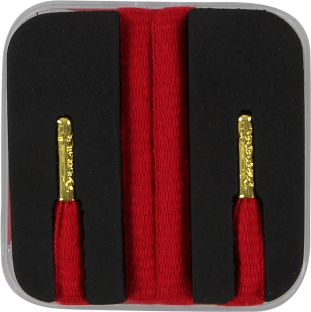 DIAMOND LOGO SHOE LACES RED
