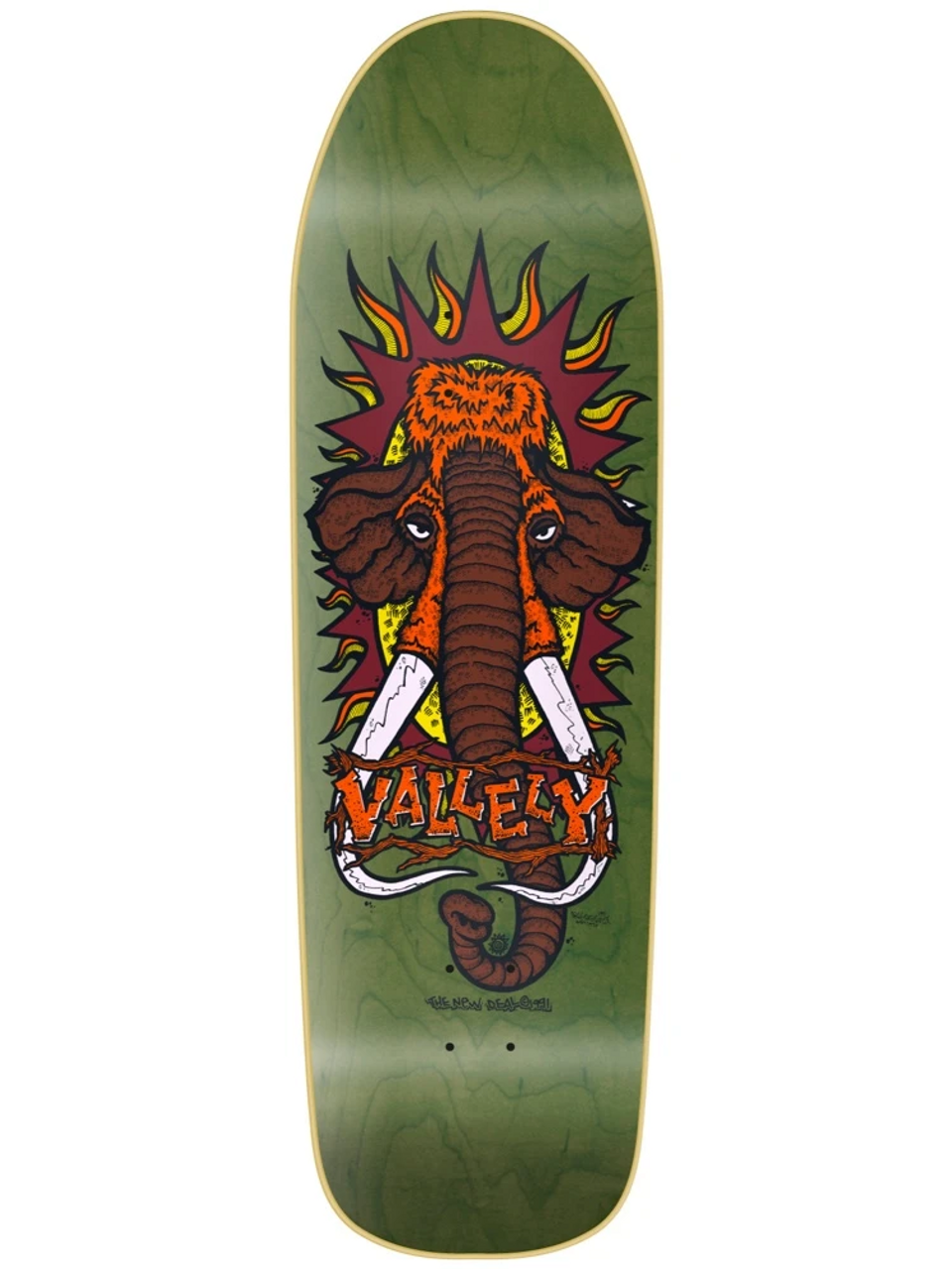 New Deal Vallely Mammoth Skate Deck Green 9.5