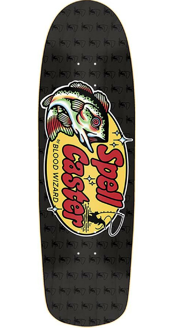 Blood Wizard Spell Caster Night Crawler Skateboard Deck Grey 10.0