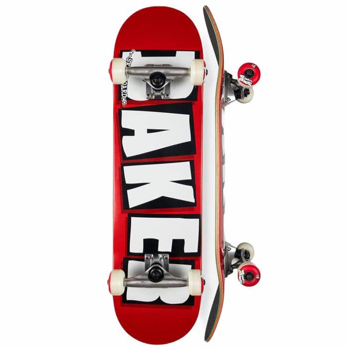 Baker Brand Logo Skateboard Complete Red 8