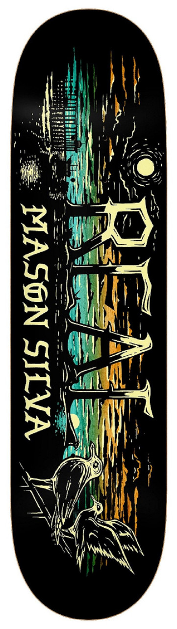 Real Mason Dawn Patrol Skate Deck Black 8.5