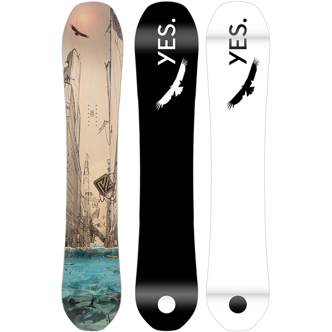 Yes Pyl DEMO Snowboard Blue Grey 162