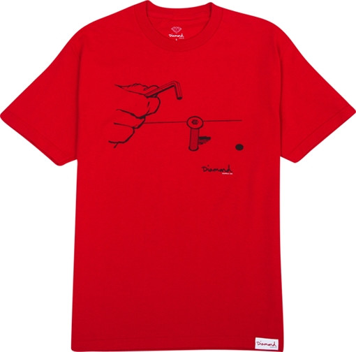 DIAMOND BOLTS SS XXLARGE RED premium