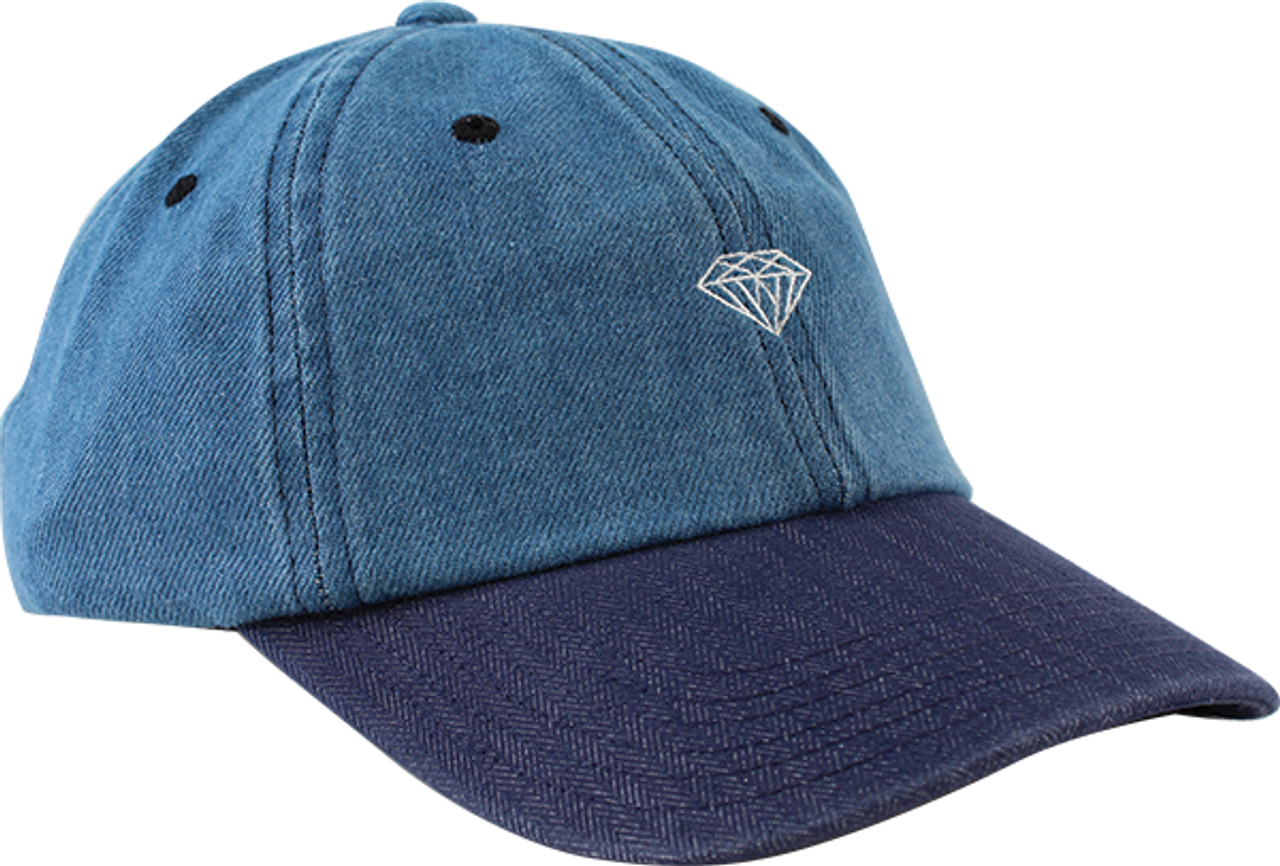 DIAMOND DENIM MICRO BRILLIANT HAT ADJ-BLUE