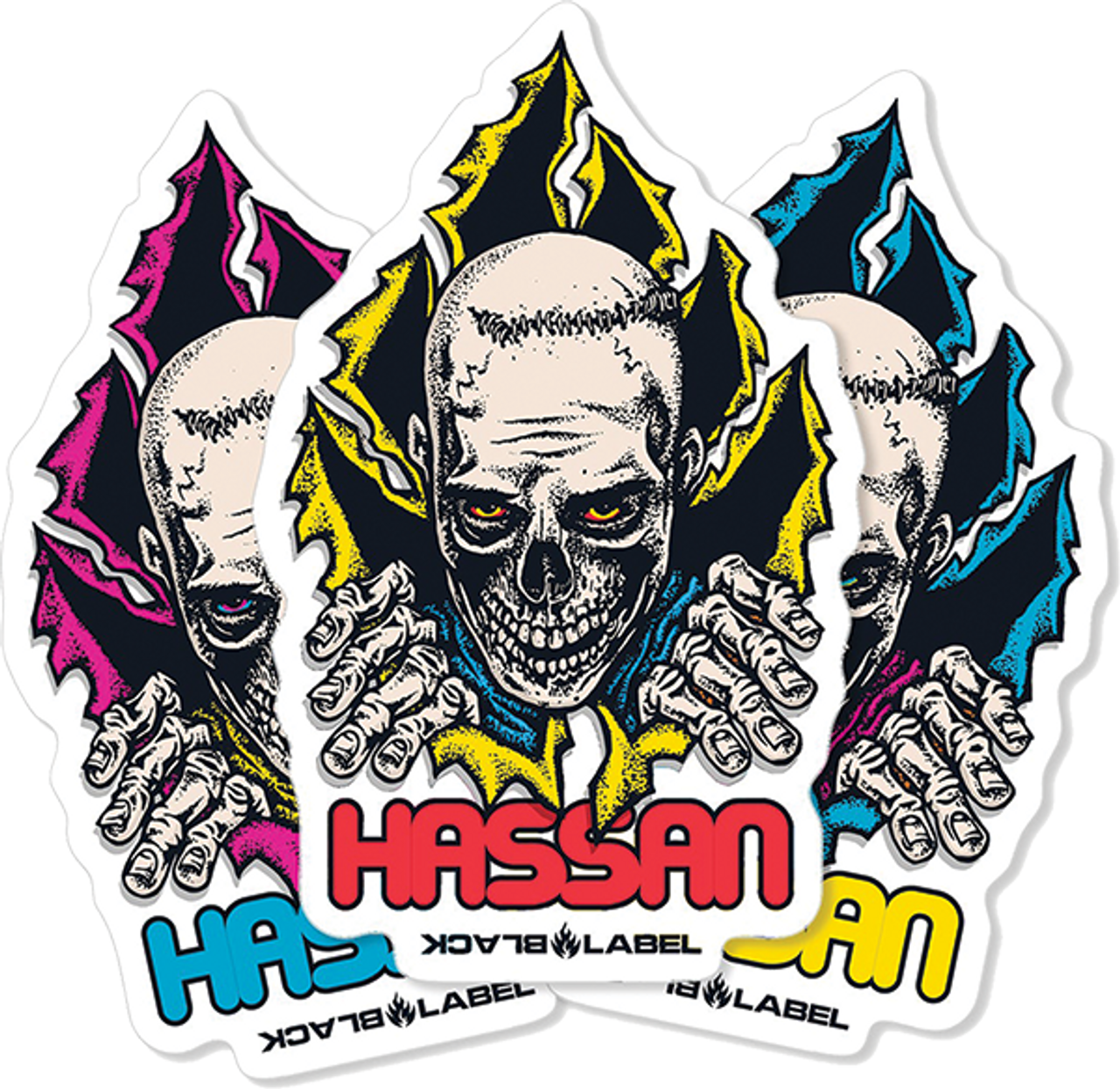 BLACK LABEL HASSAN RIPPER DECAL ASSORTED (2 PACK)