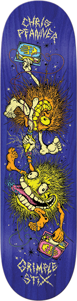 ANTI HERO PFANNER GRIMPLE STIX GUEST SKATEBOARD DECK-8.06