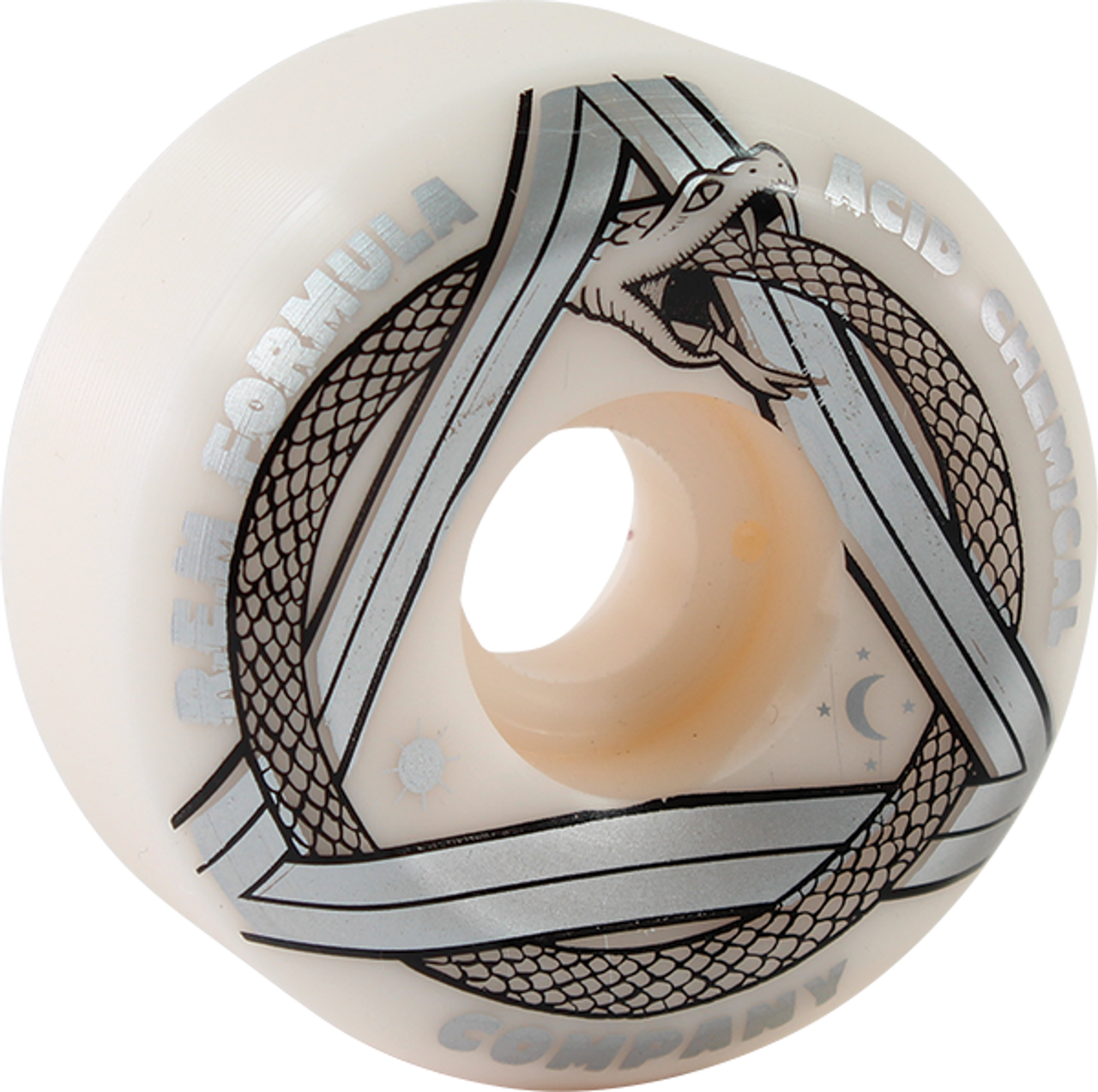 ACID CHEMICAL REM SERPENT SIDECUT 56mm 99a WHT/SILVER WHEELS SET