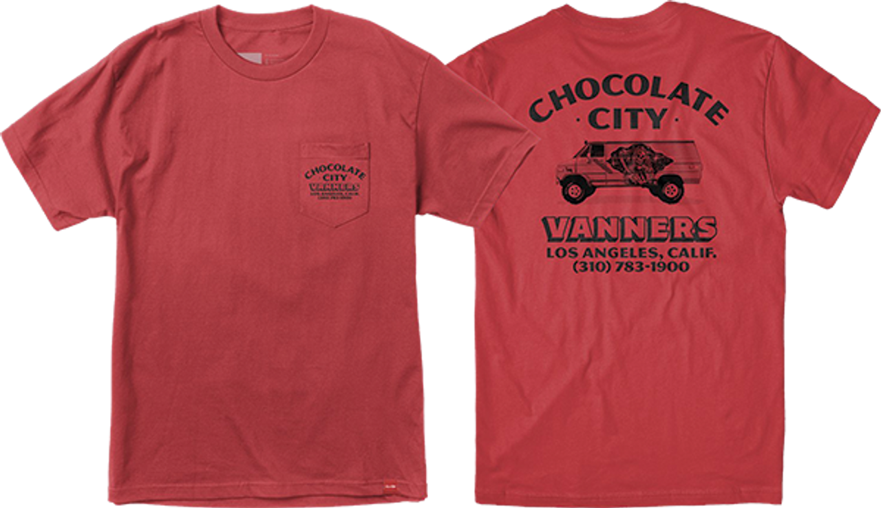 CHOCOLATE VANNER POCKET SS SMALL RED
