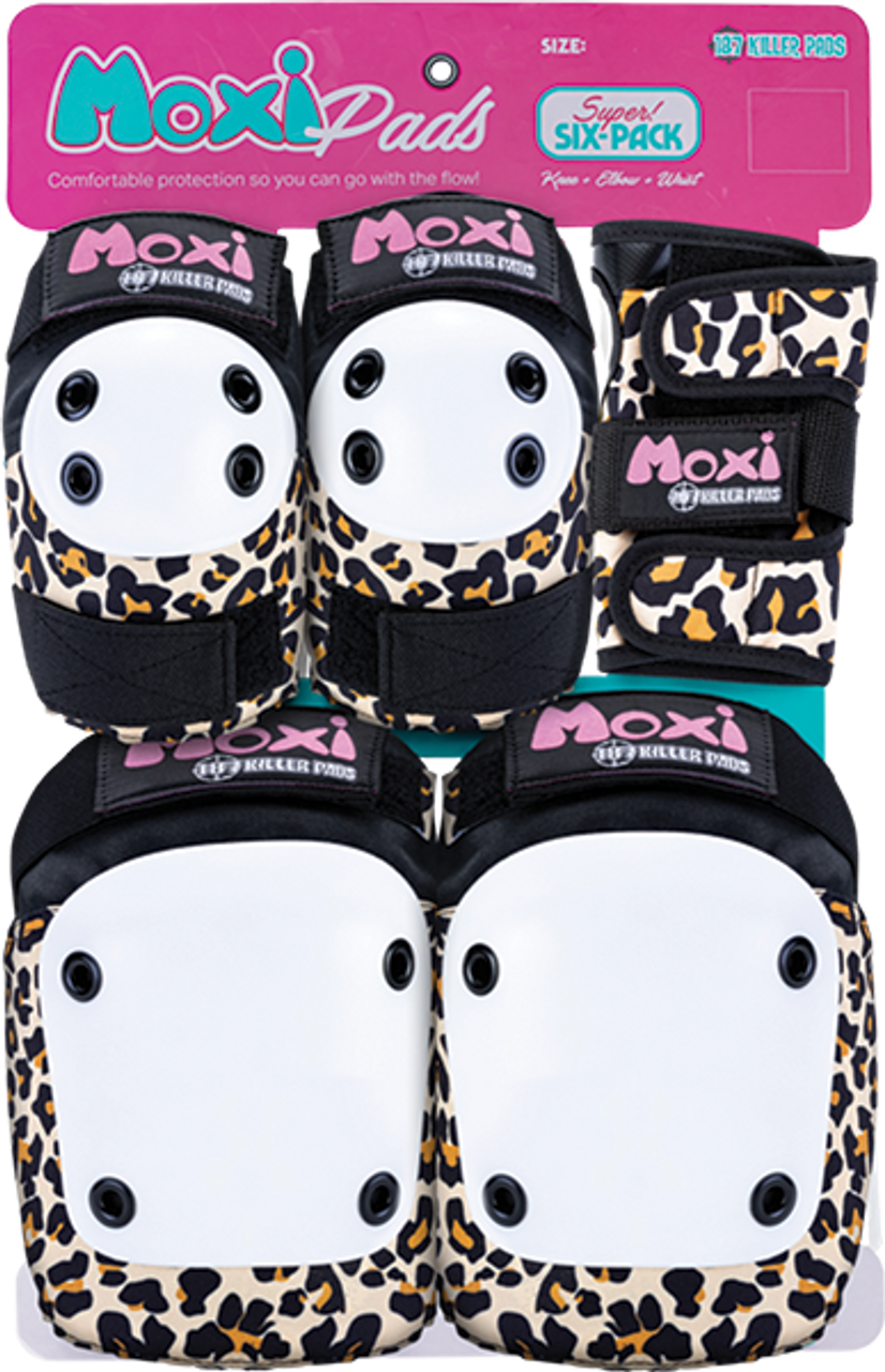 187 6-PACK PAD SET XSMALL MOXI LEOPARD