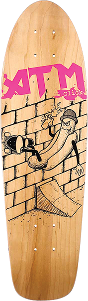 ATM HOT DOG CRUISER SKATEBOARD DECK-7.6x27