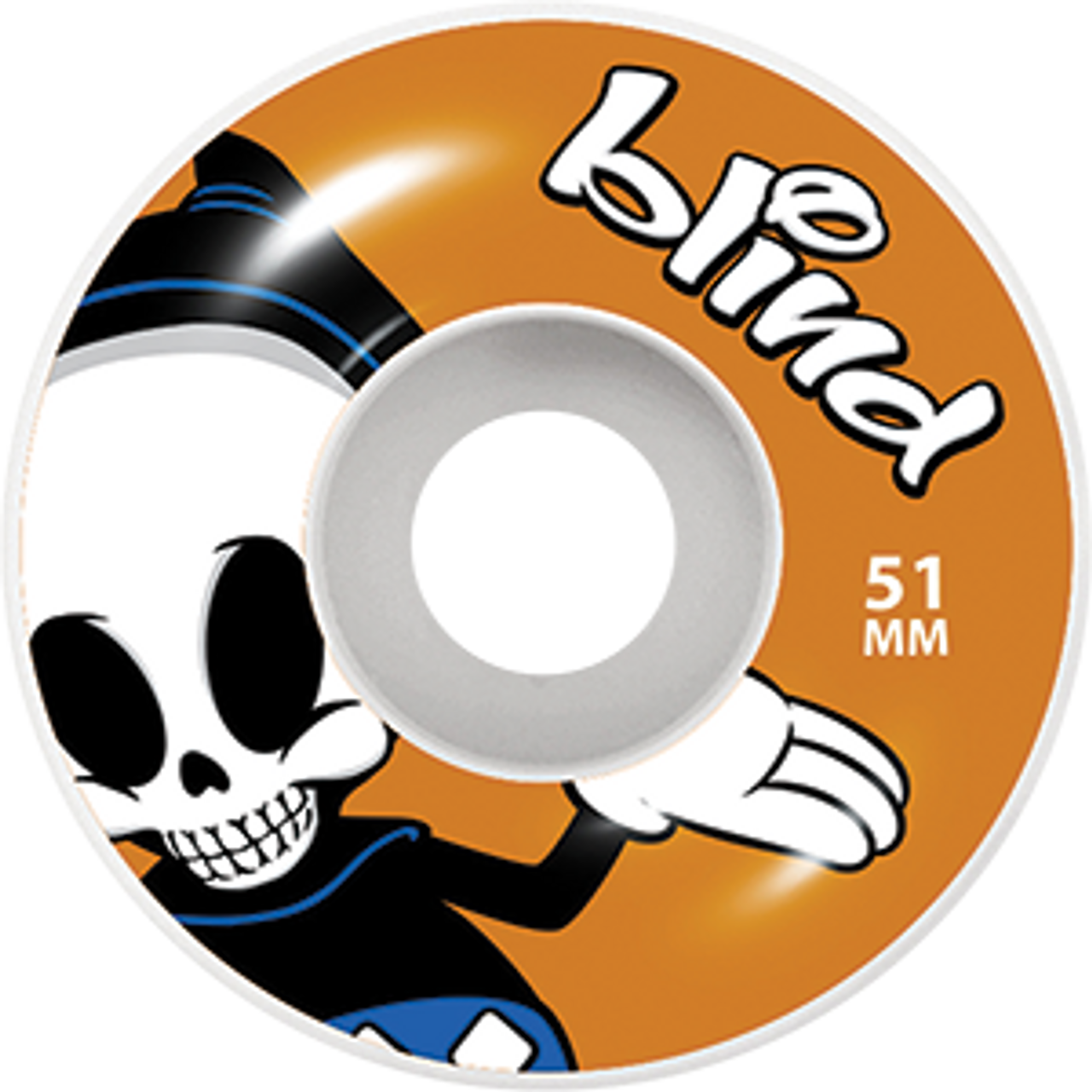 BLIND REAPER CHARACTER 51mm WHT/ORG WHEELS SET