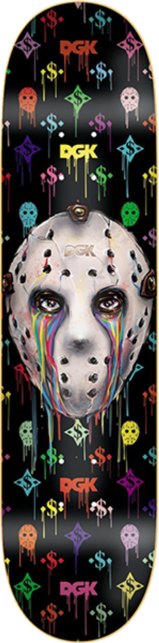DGK MONOGRAM TEAM DRIP SKATEBOARD DECK-8.06 BLACK