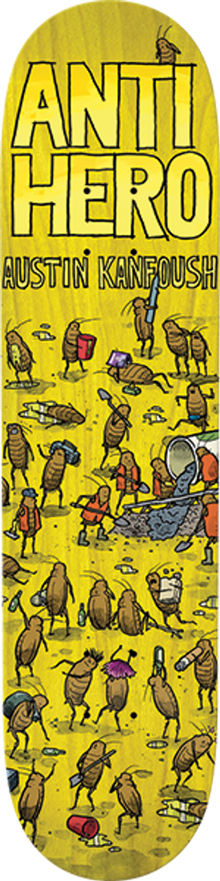 ANTI HERO KANFOUSH ROACHED OUT SKATEBOARD DECK 8.06