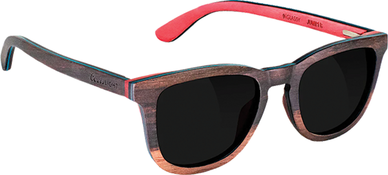 GLASSY JUNIPER PLUS POLARIZED COORS LIGHT WOODEN SUNGLASSES